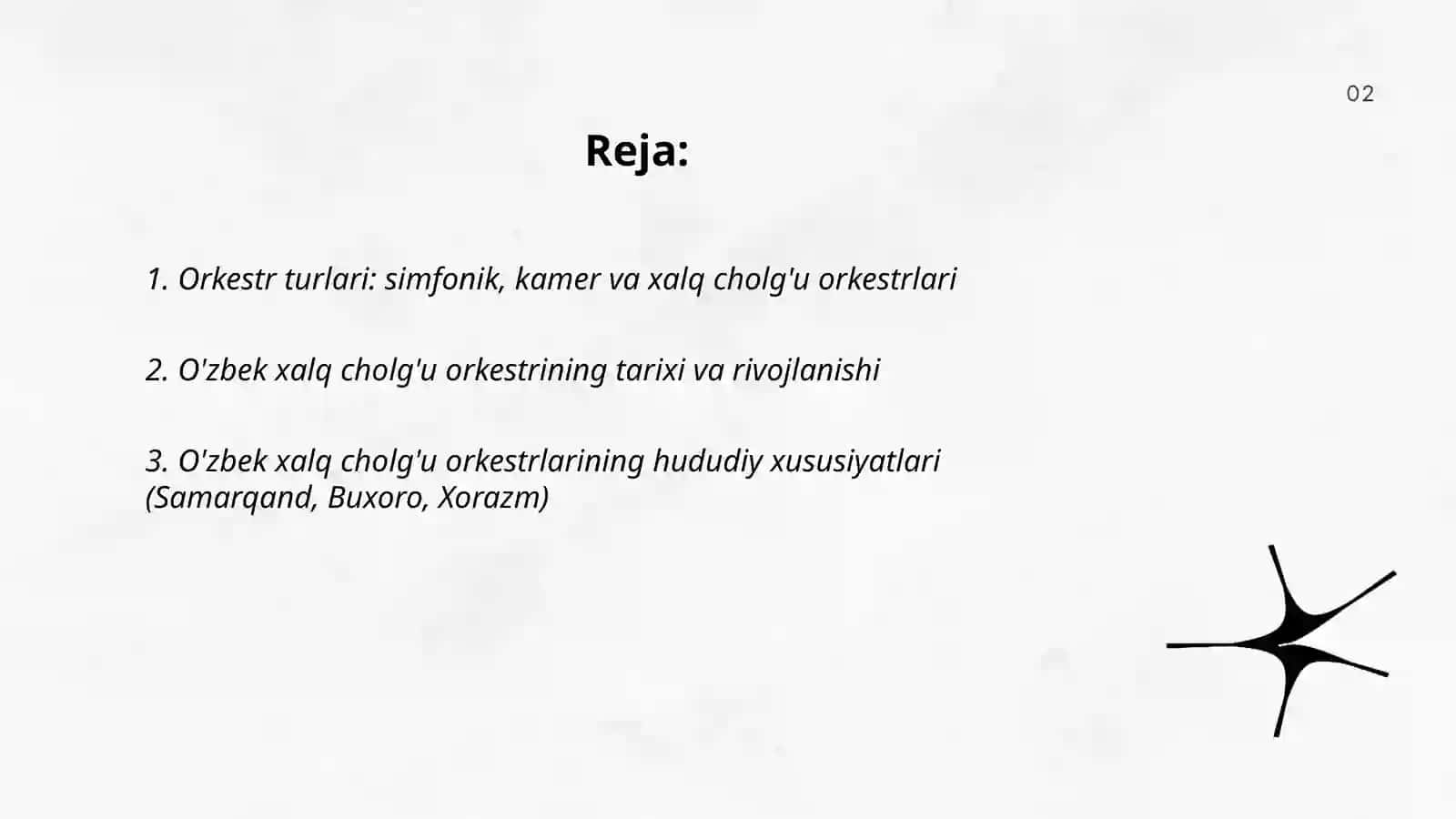 O'zbek xalq cholg'u orkestr guruhlari haqida 2
