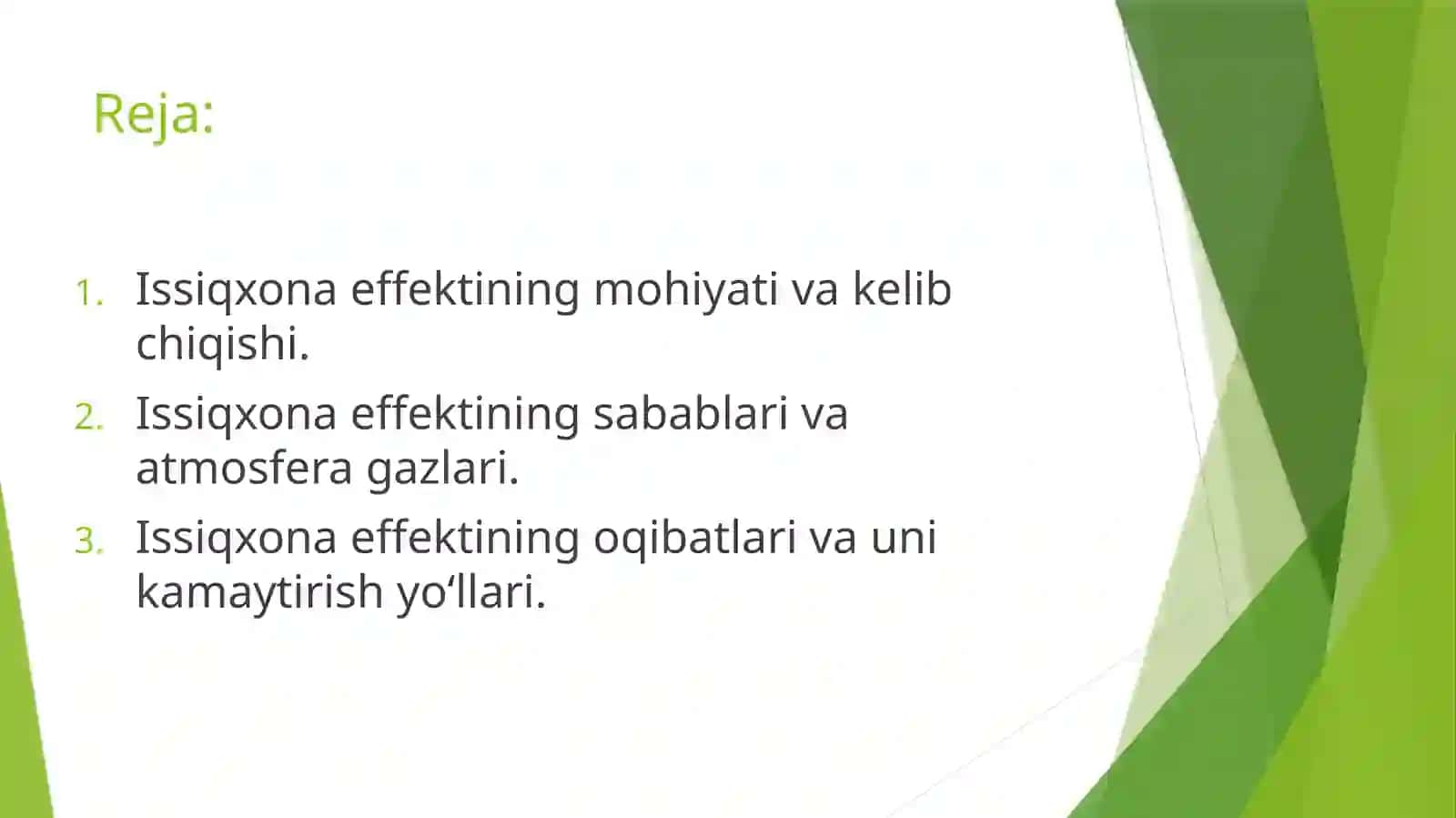 ISSIQXONA EFFEKTI 2