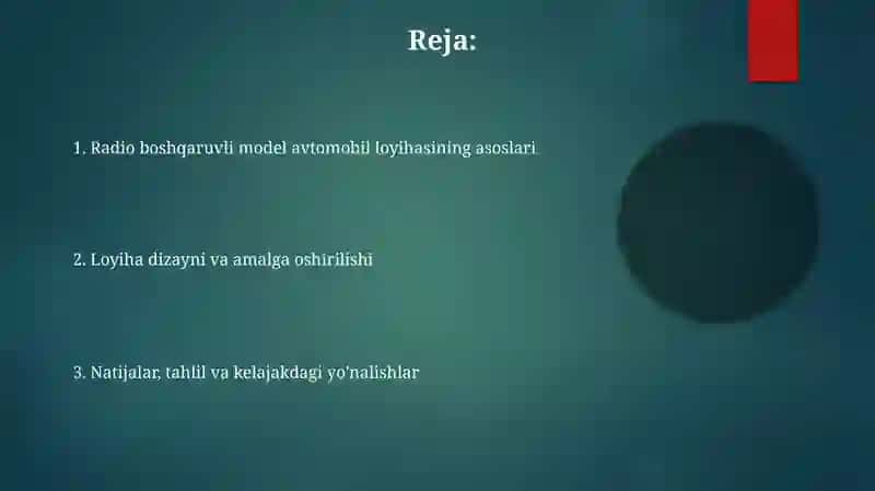 Radio Modeli Mashina Loyihasi 2