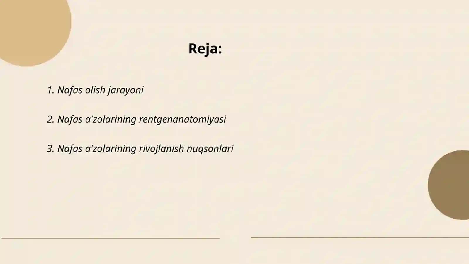 Nafas olish jarayini 2
