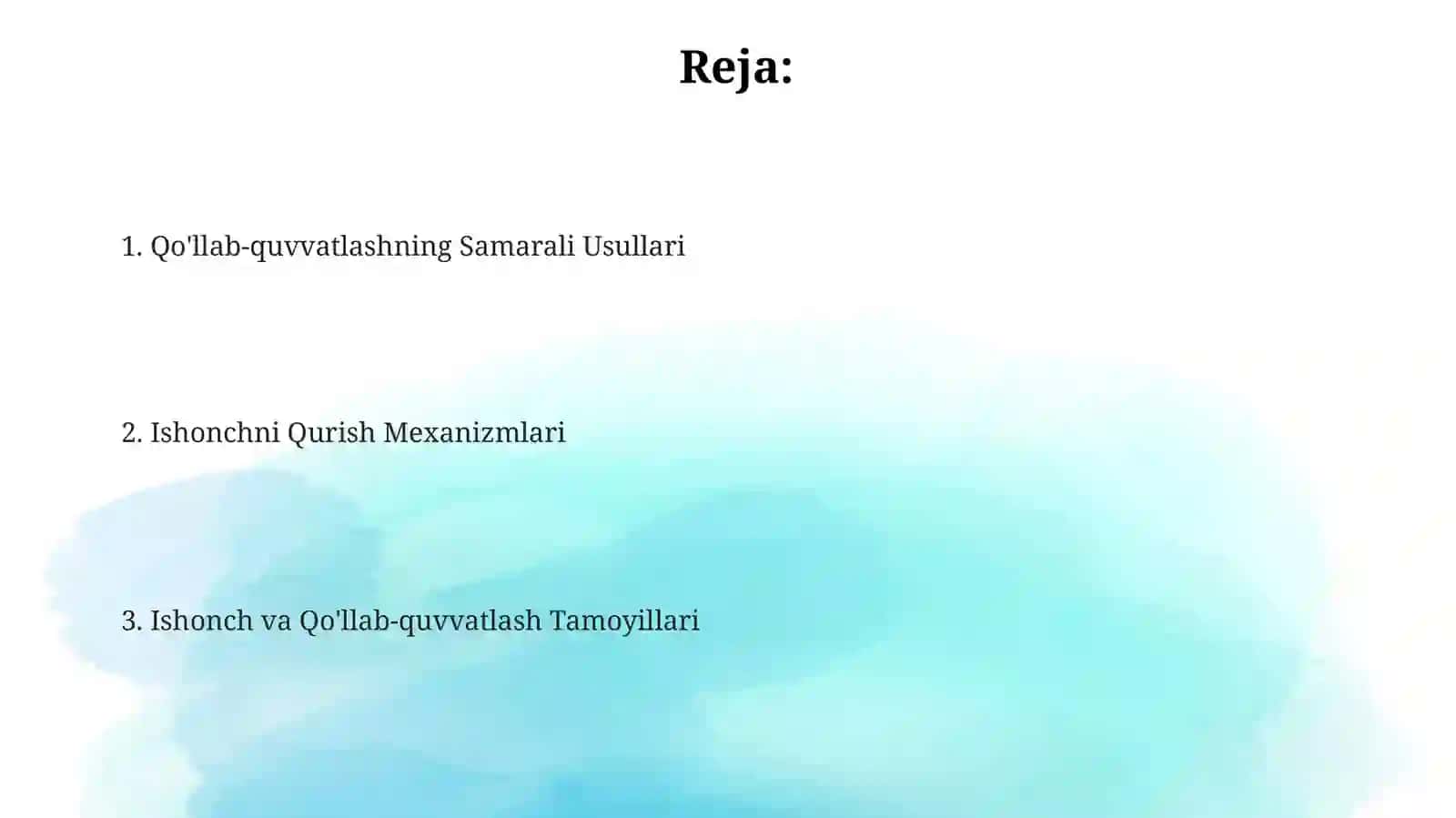 Ishonchvaqoʻllab-quvvatlashprintsipi 2