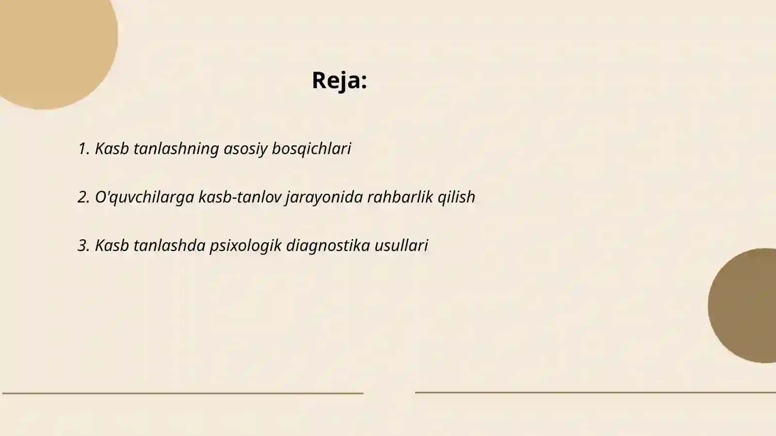 Kasb tanlashning asosiy bosqichlari 2