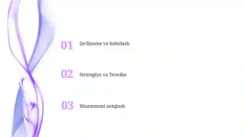 Muvaffaqiyatli muammo yechish 2