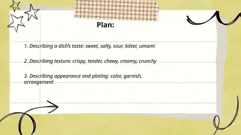 Food and eating out.Describe different dishes 2