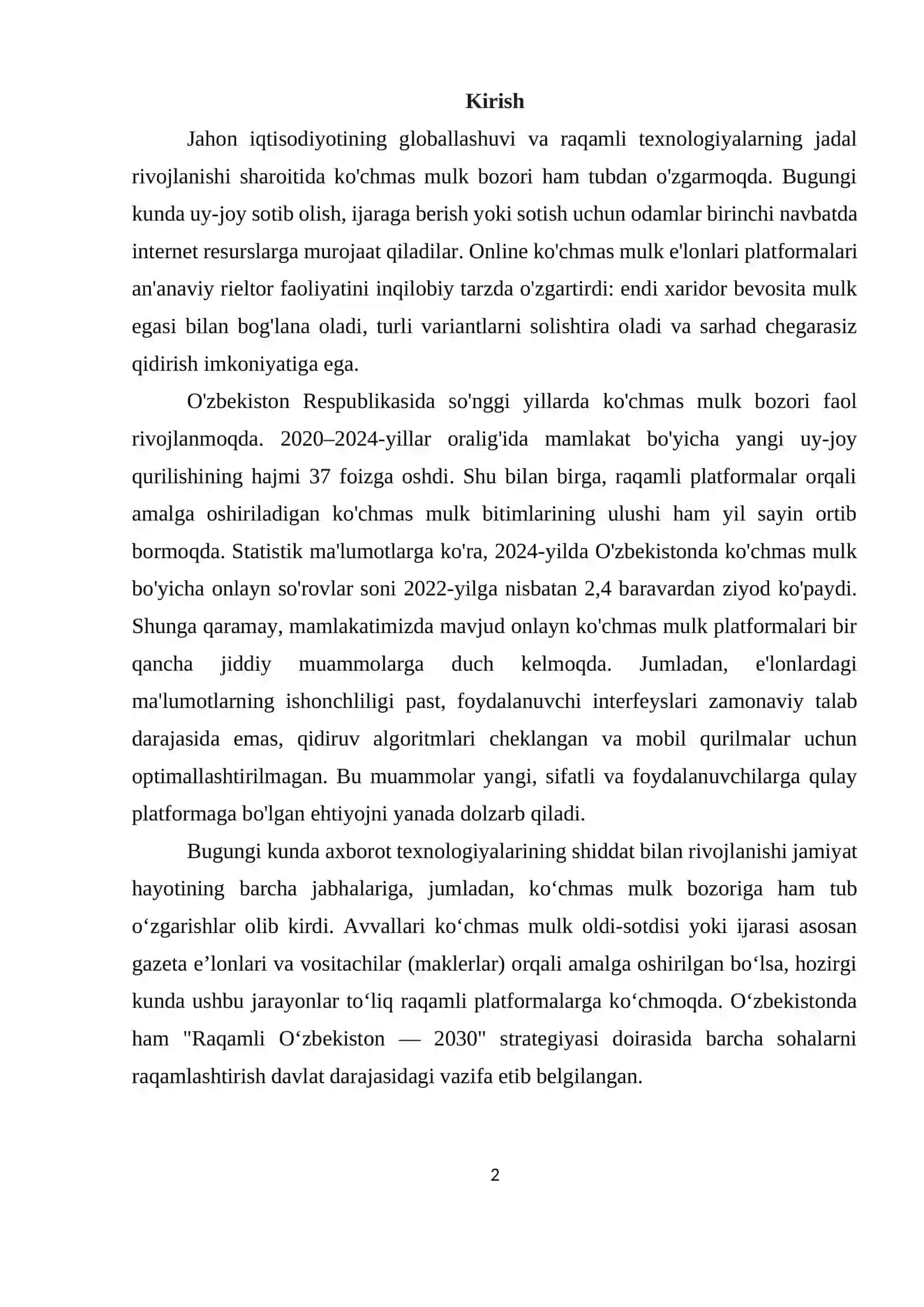 BOB. KO‘CHMAS MULK BOZORINI RAQAMLASHTIRISHNING NAZARIYA SOSLARI 2