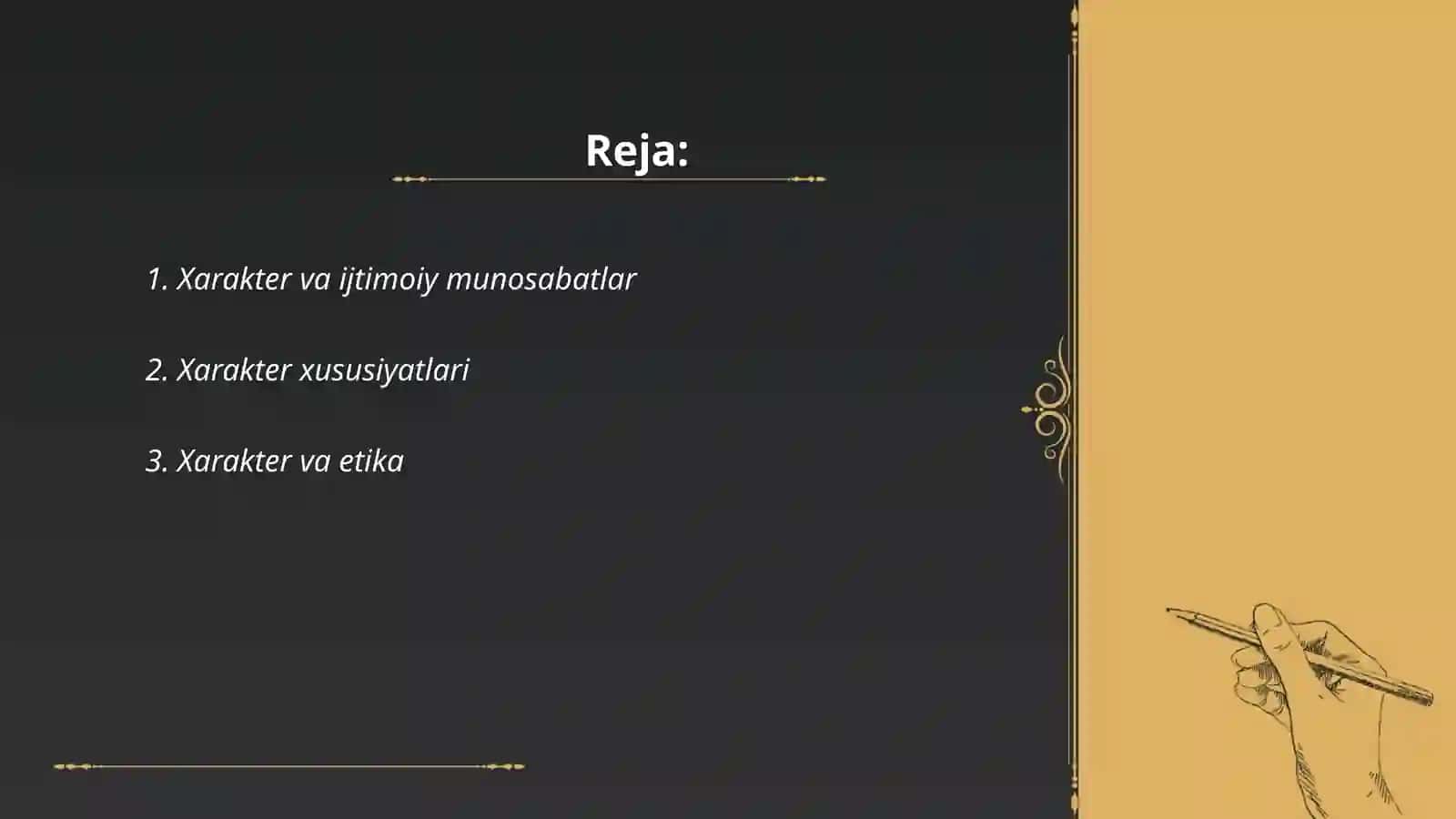 Xarakter va ijtimoiy munosabatlar 2