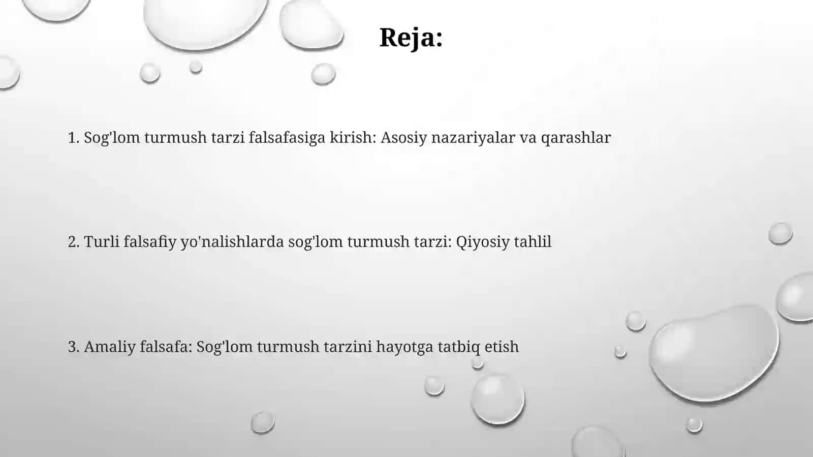 Sog'lom turmush falsafiy nazariyalari 2