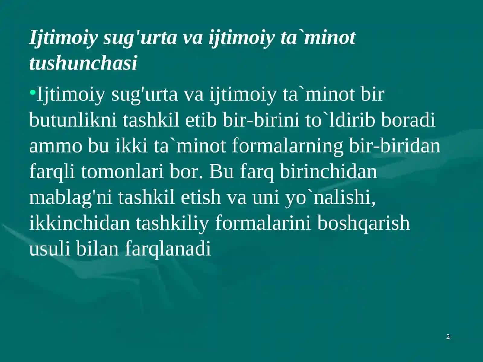 11-Ma’ruza 2