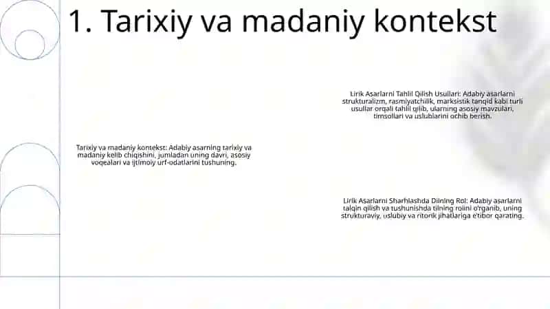 Lirik Asarlarni Tahlil Qilish Usullari 2