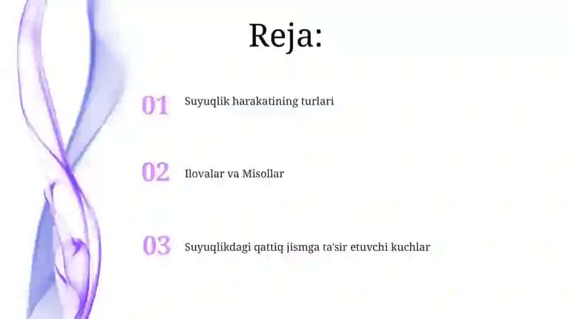 Suyuqlikda qattiq jism harakati 2