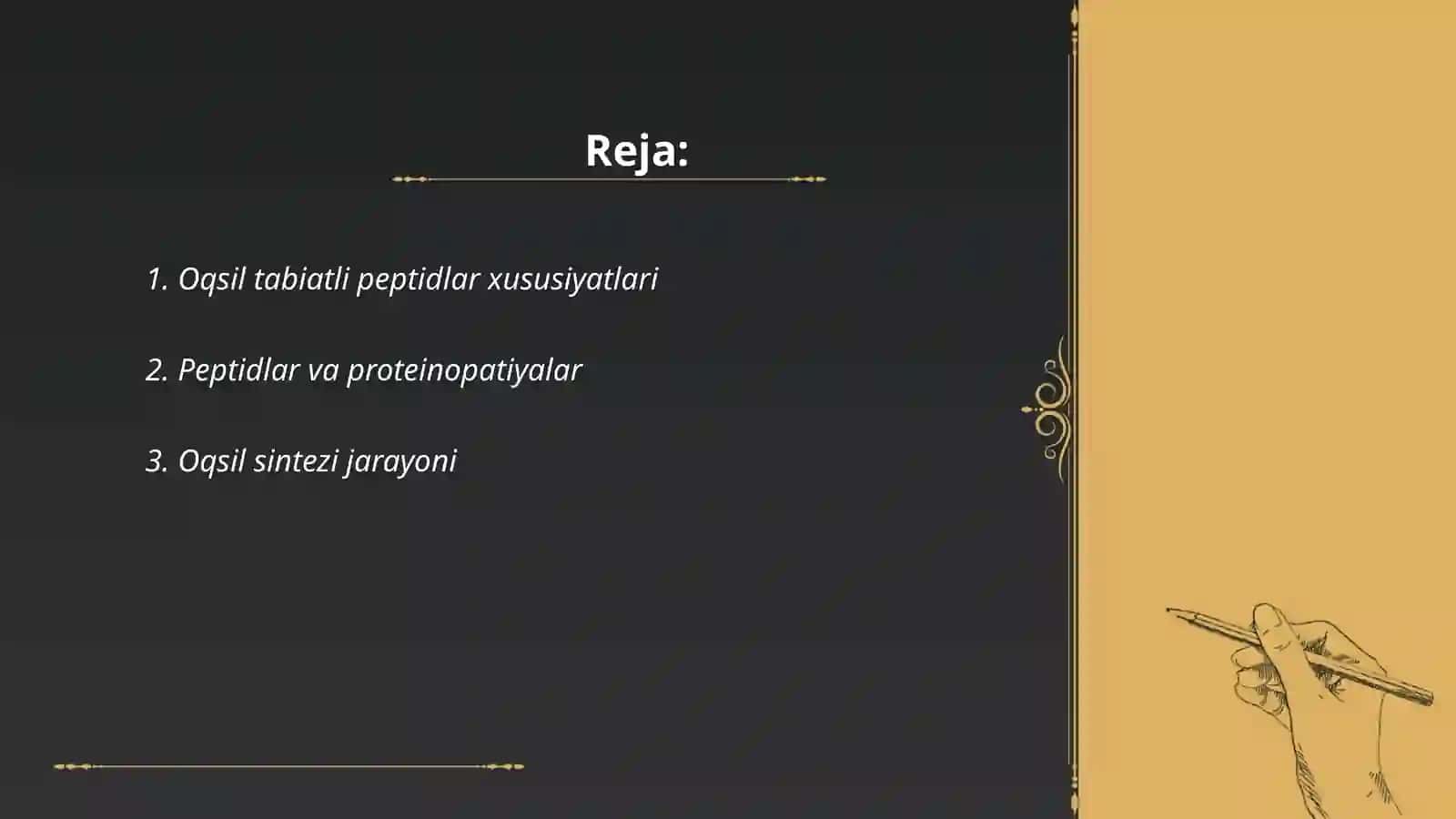 Oqsil tabiatli peptidlar 2