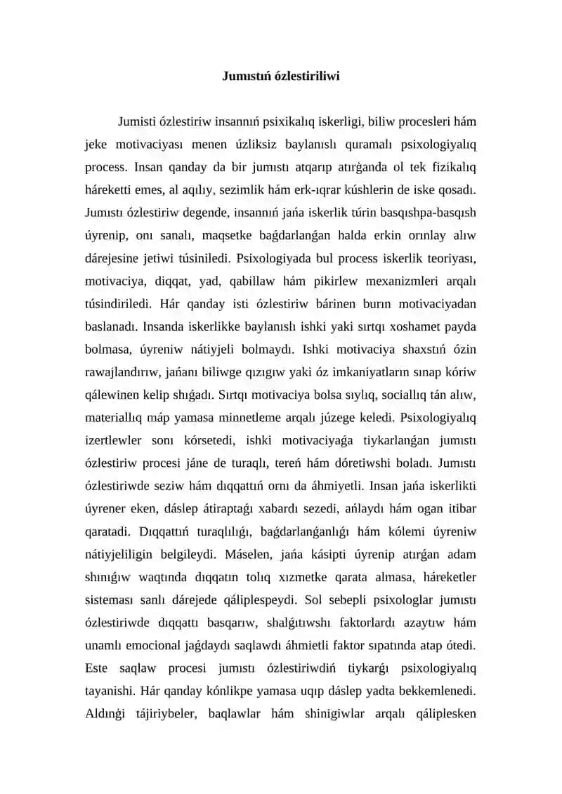 Iskerlik va ilimiy tajribeler 2
