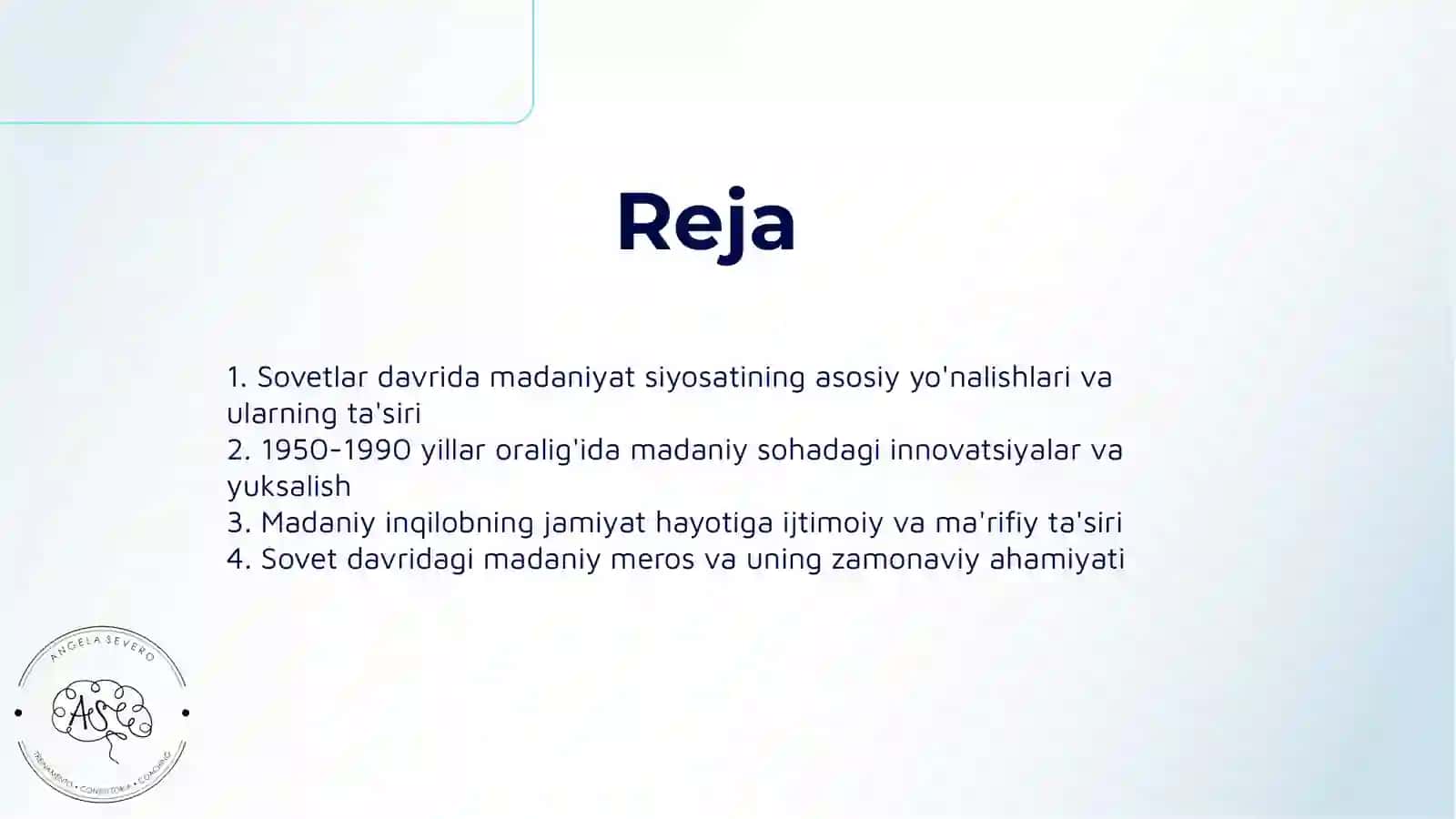 Sovetlar Davrida Madaniy Inqilob ( 1950- 1990 Yillar ) 2