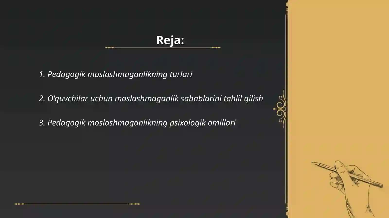 Pedagogik moslashmaganlik 2
