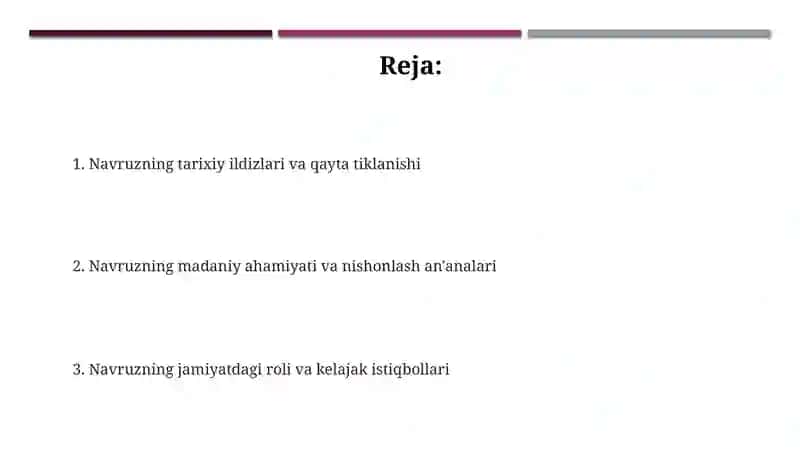 Navruz umumxalq bayramining qayta tiklanishi 2