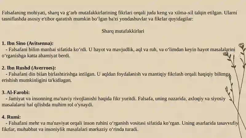 Falsafaning Mohiyati 2