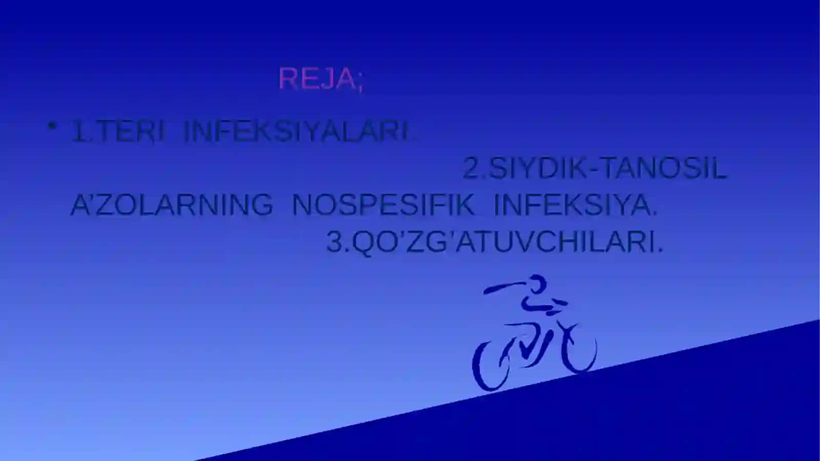 TERI INFEKSIYALARI QO’ZG’ATUVCHILARI, PATOGENEZ, LABORATORIYA TASHHISI 2