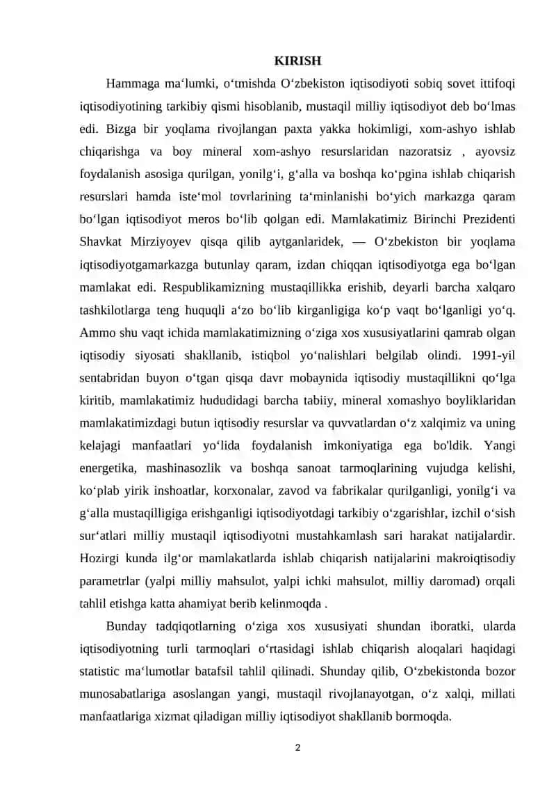 ILLIY HISOBLAR TIZIMIDA YALPI ICHKI MAHSULOT KO'RSATKICHINI HISOBLASH SHARTLARI VA USULLARI 2
