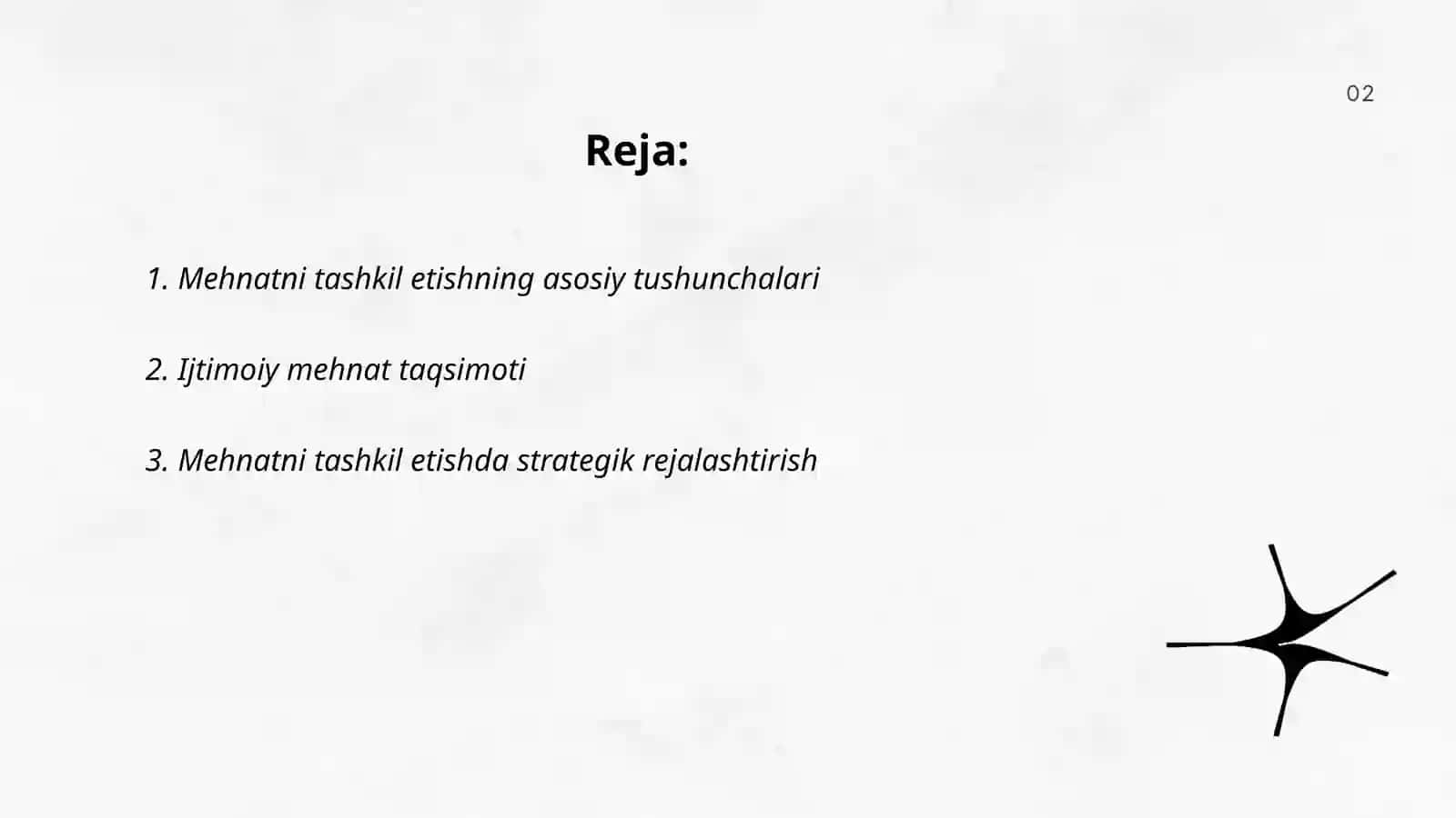 Mehnatni tashkil etish shakllari 2
