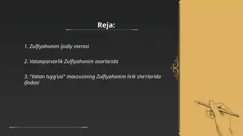 Zulfiyahonim vatan tuyg'usi hijron motivi 2