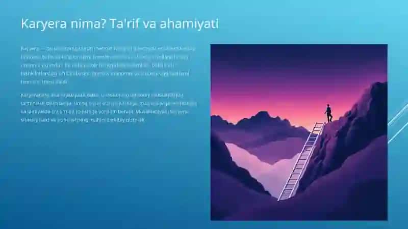Karyera tushunchasi va uning bosqichlari 2