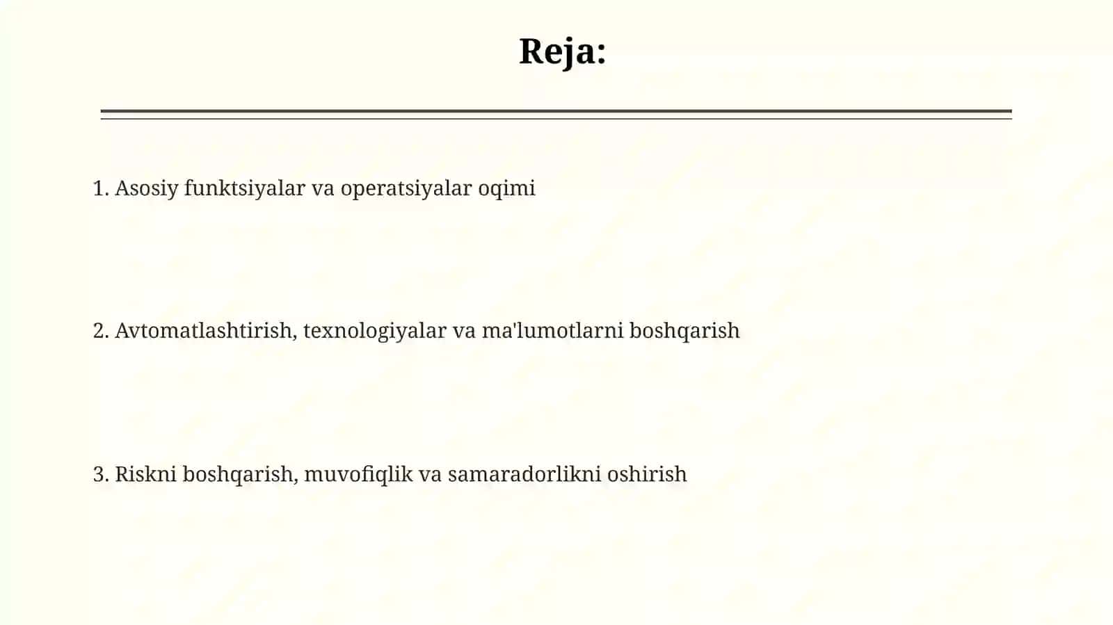 Banklarda Bekofis – faoliyatini tashkil etish 2
