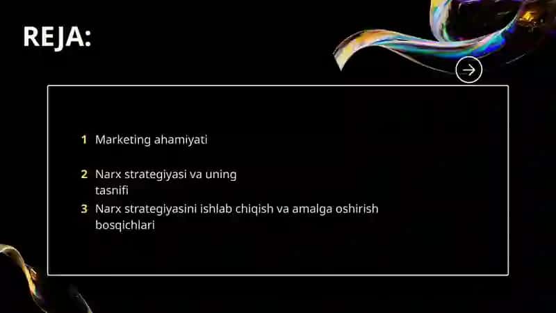 Narx bo'yicha strategik qarorlar 2