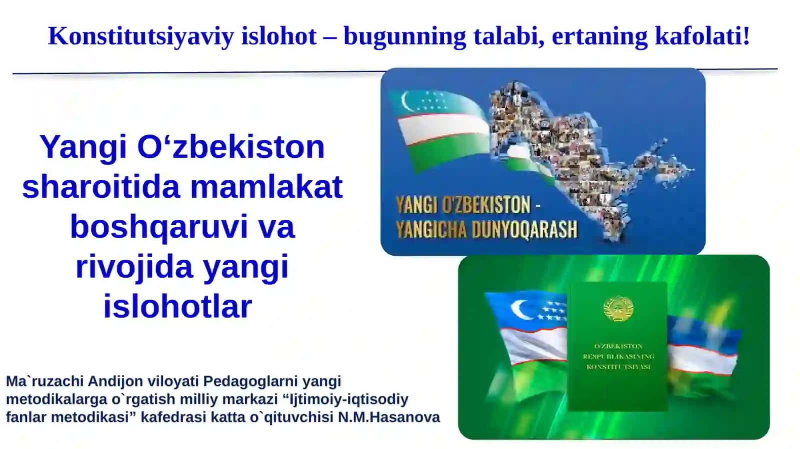 Konstitutsiyaviy islohot – bugunning talabi, ertaning kafolati! 2
