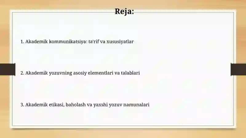 Akademik konikmalar va uning mohiyati 2