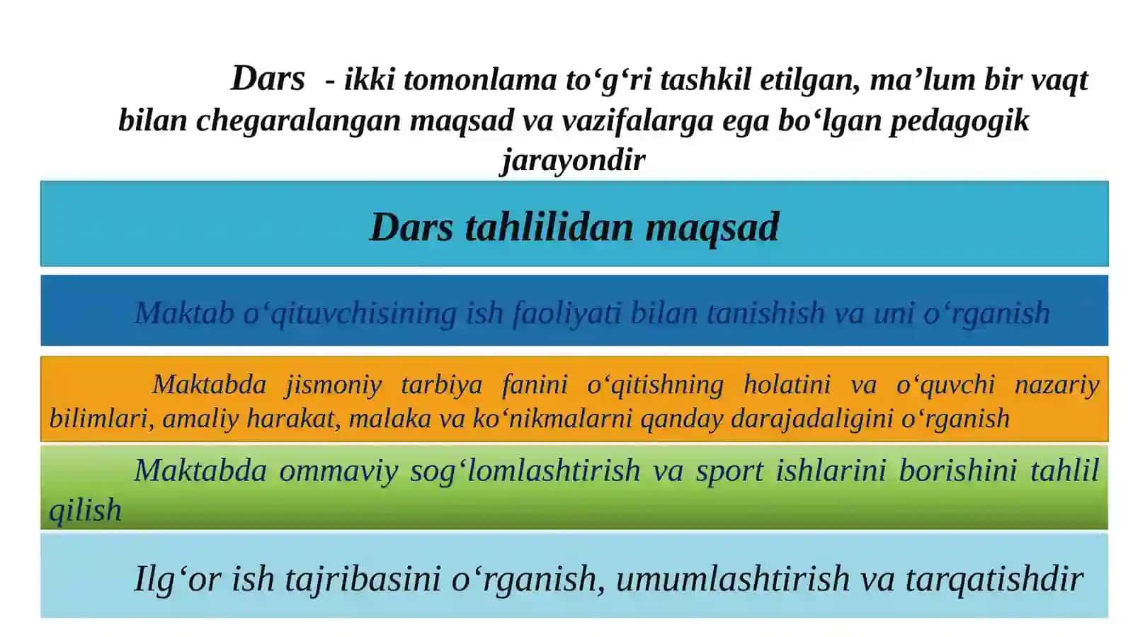 Jismoniy tarbiya darsining mazmuni va shakllari 2