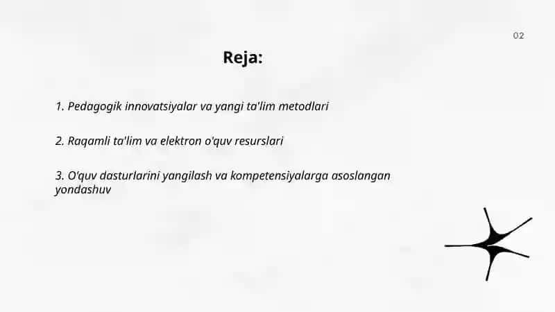 Pedagogik innovatsiyalar va yangi ta'lim metodlari 2