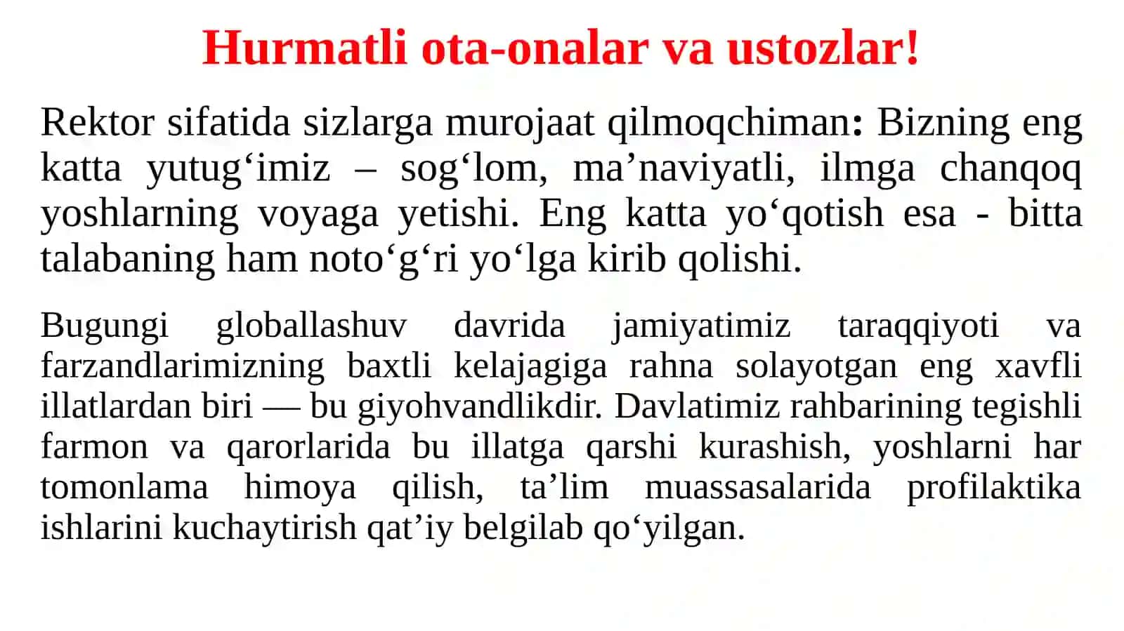 Toshkent Davlat tibbiyot universiteti 2