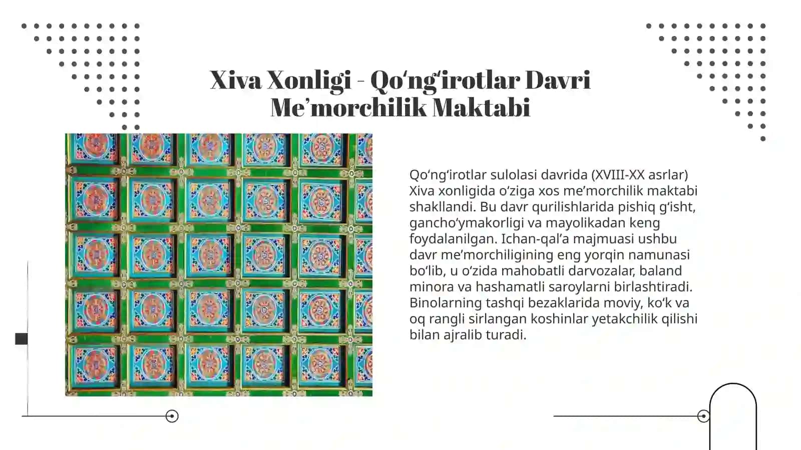 Qoʻngʻirotlar Davri Meʼmorchiligi Tarix va Sanʼatning Uygʻunligi 2