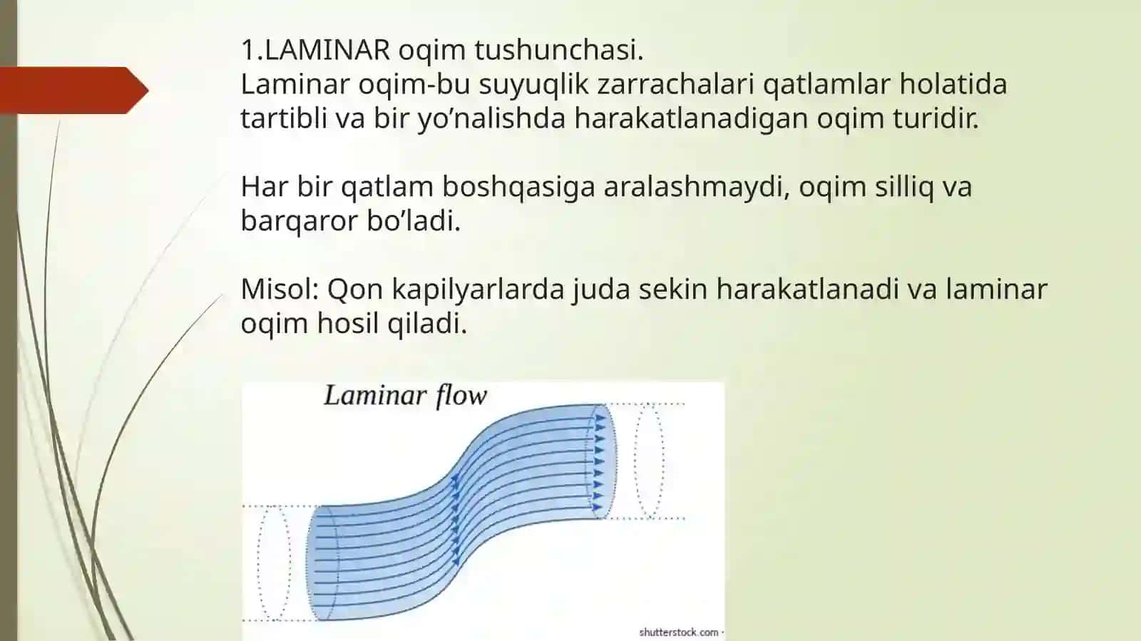 LAMINAR va TURBULENT oqim, REYNOLDS soni 2