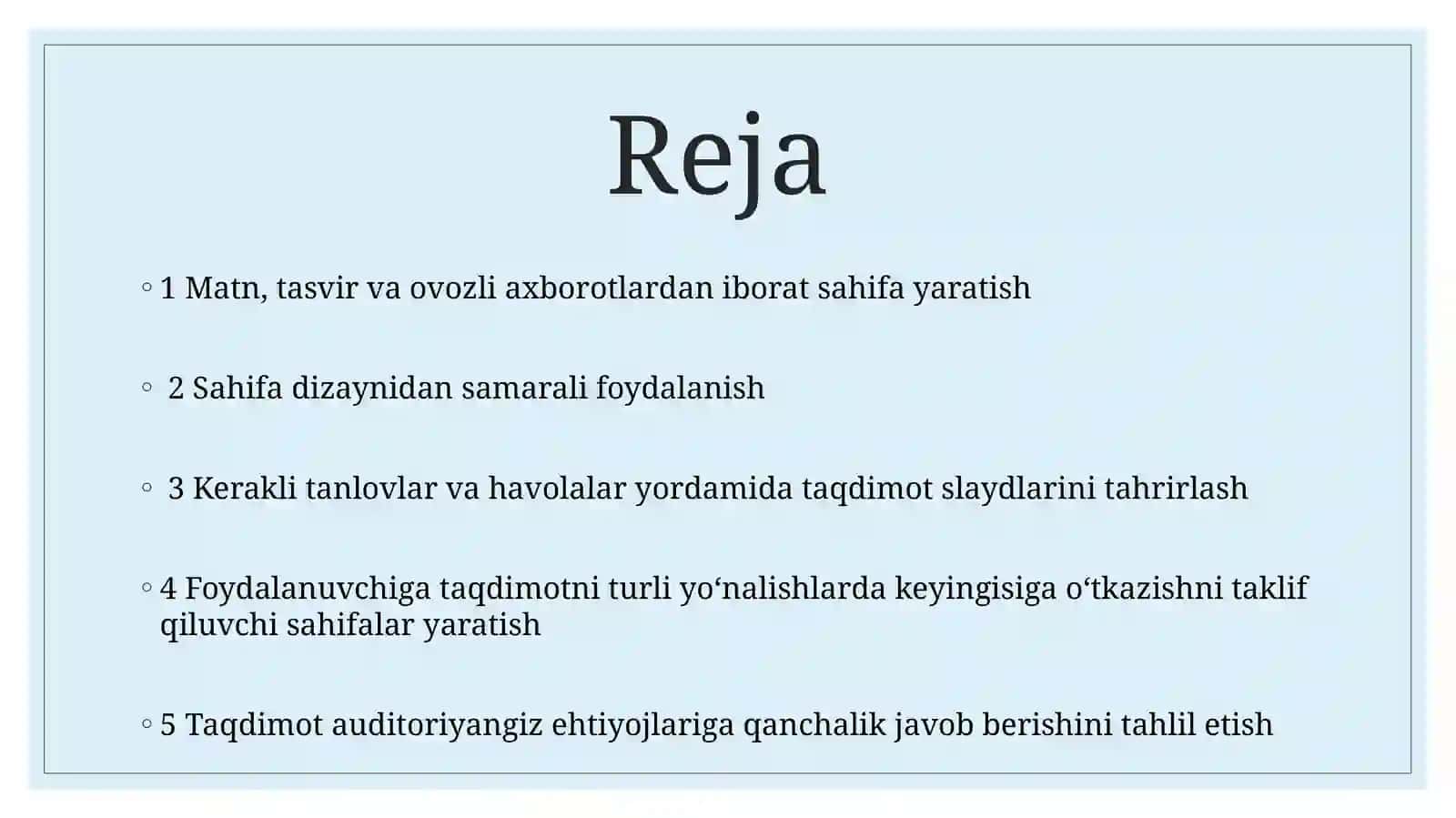 multimediya hujjatlariga qayta ishlov berish 2