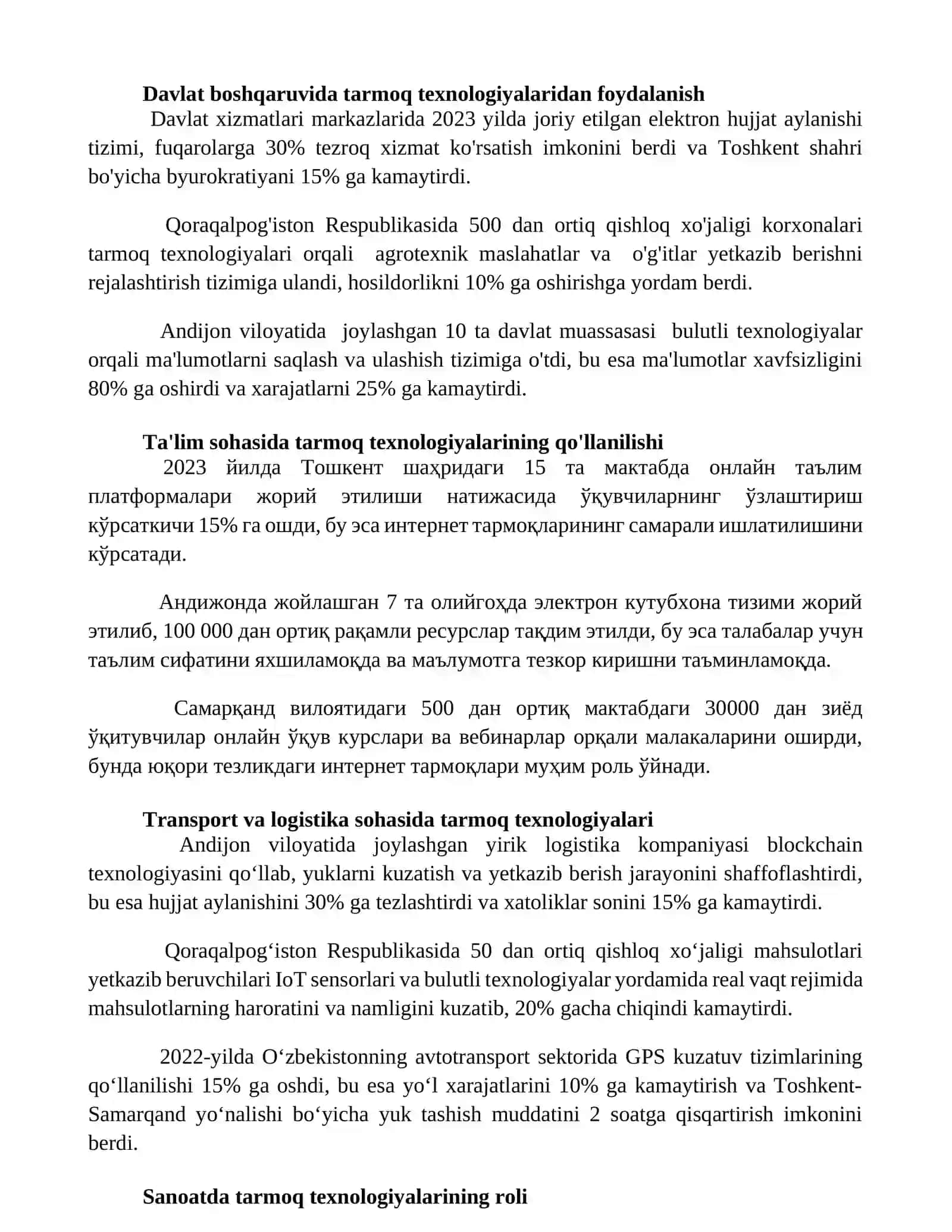 Tarmoq texnologiyalari 2