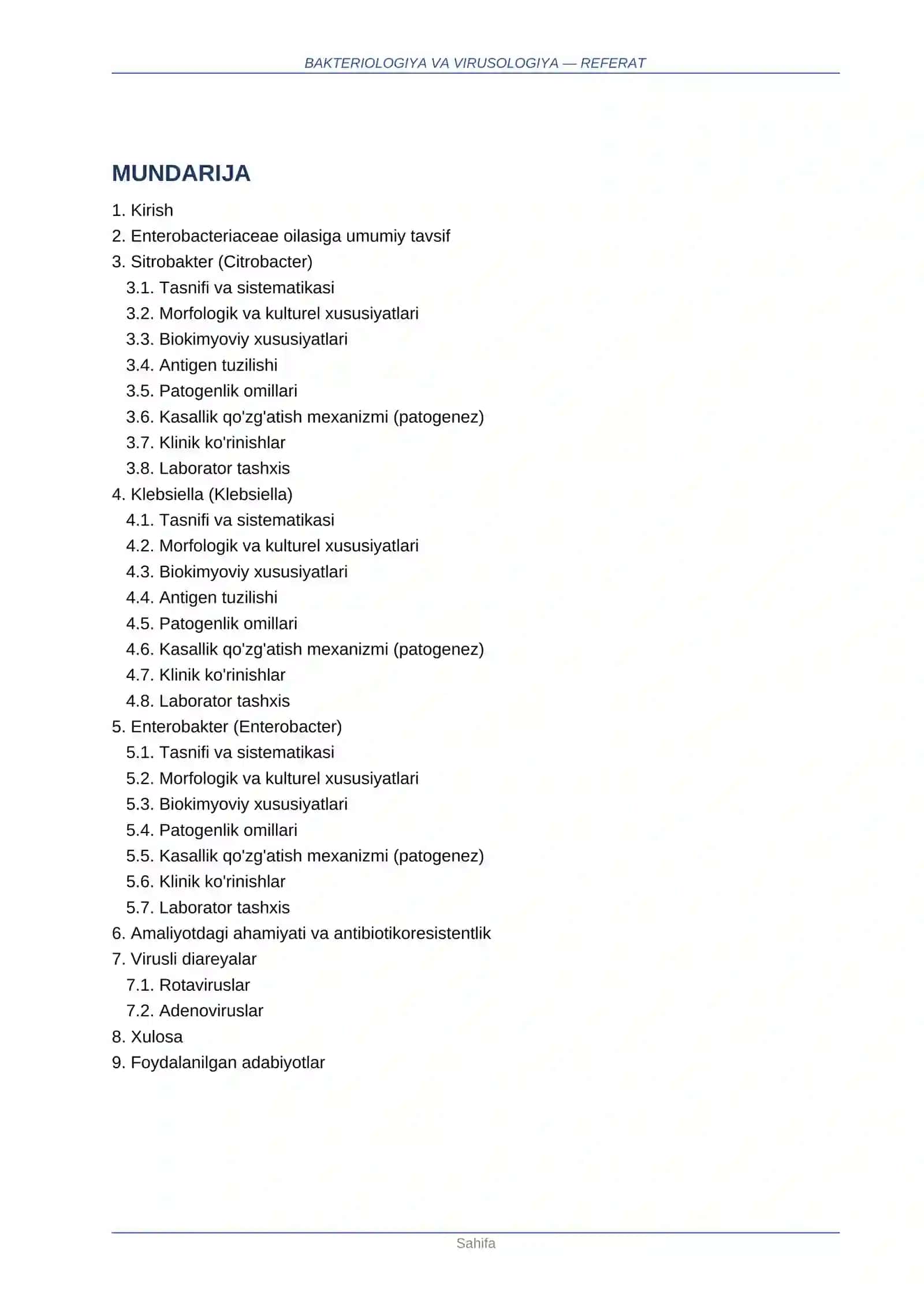 Shartli patogen dioriyaogen ichak gruppa bakteriyalari 2