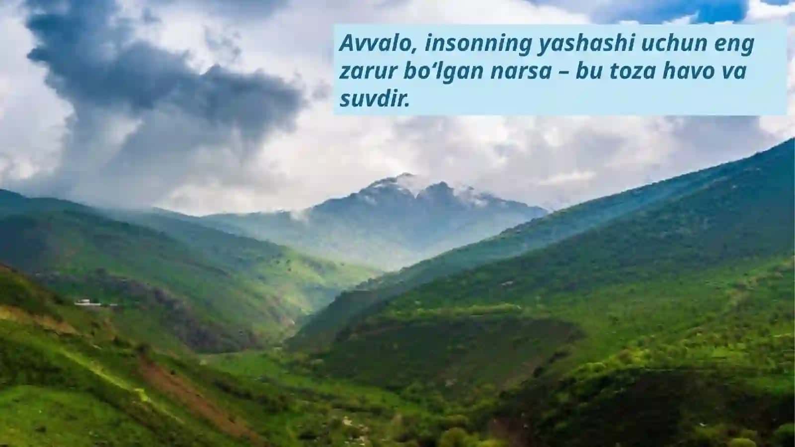 Tabiiat inson hayotining asosi 2