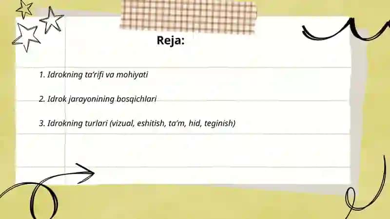 Idrok haqida tushuncha 2