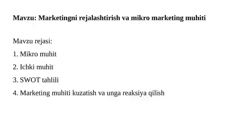Marketing & Management 2