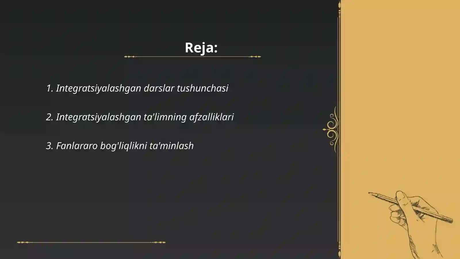 Integratsiyalashgan darslarni tashkil etishning natijaviyligi 2