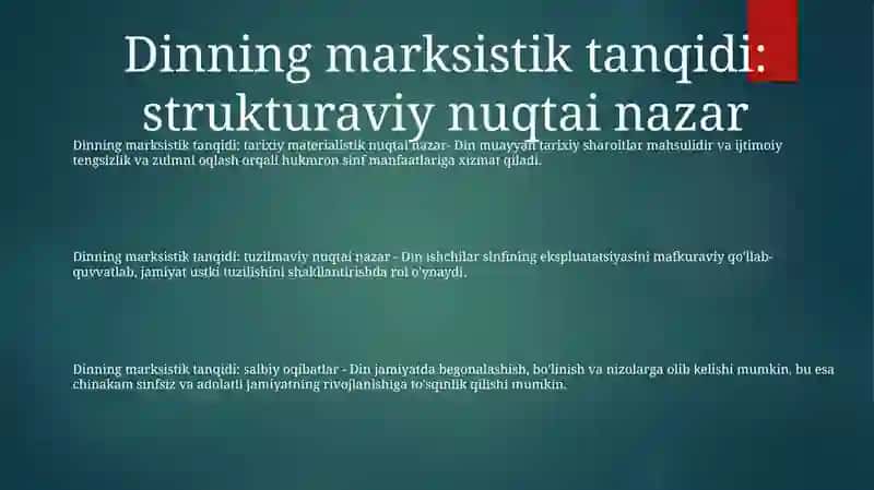 Dinning marksistik tanqidi 2