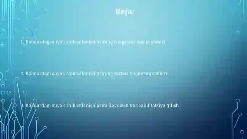 Bolalarda suyak shikastlariniòzigahosligi 2