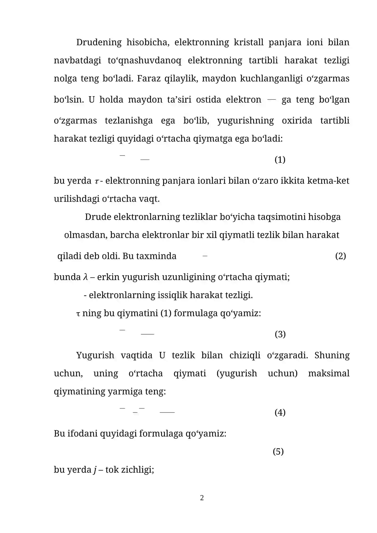 Metallar haqidagi nazariyalar 2