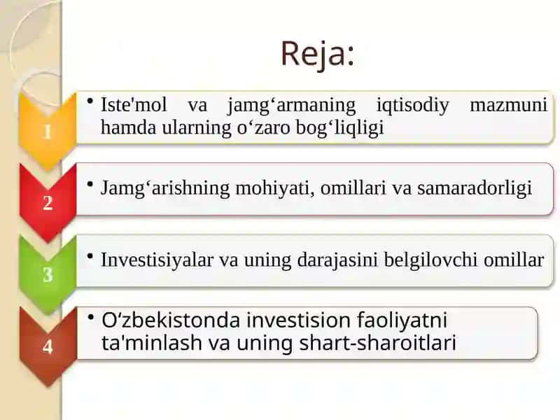 Iste’mol, jamg‘arma va investitsiya 2