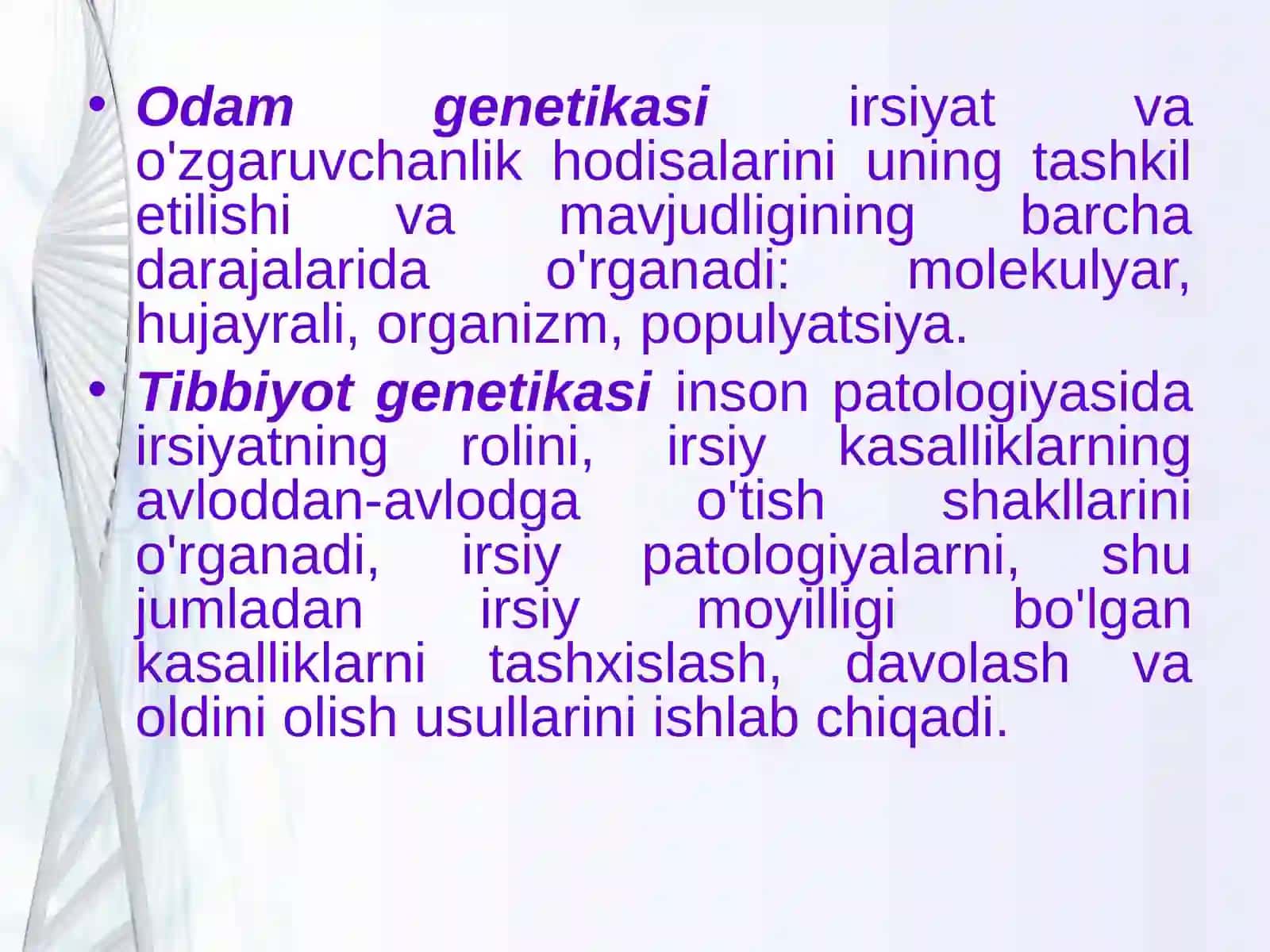 Tibbiyot genetikasi 2