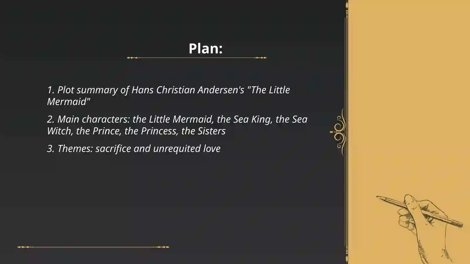 "The little mermaid" Hans Christian Andersen 2