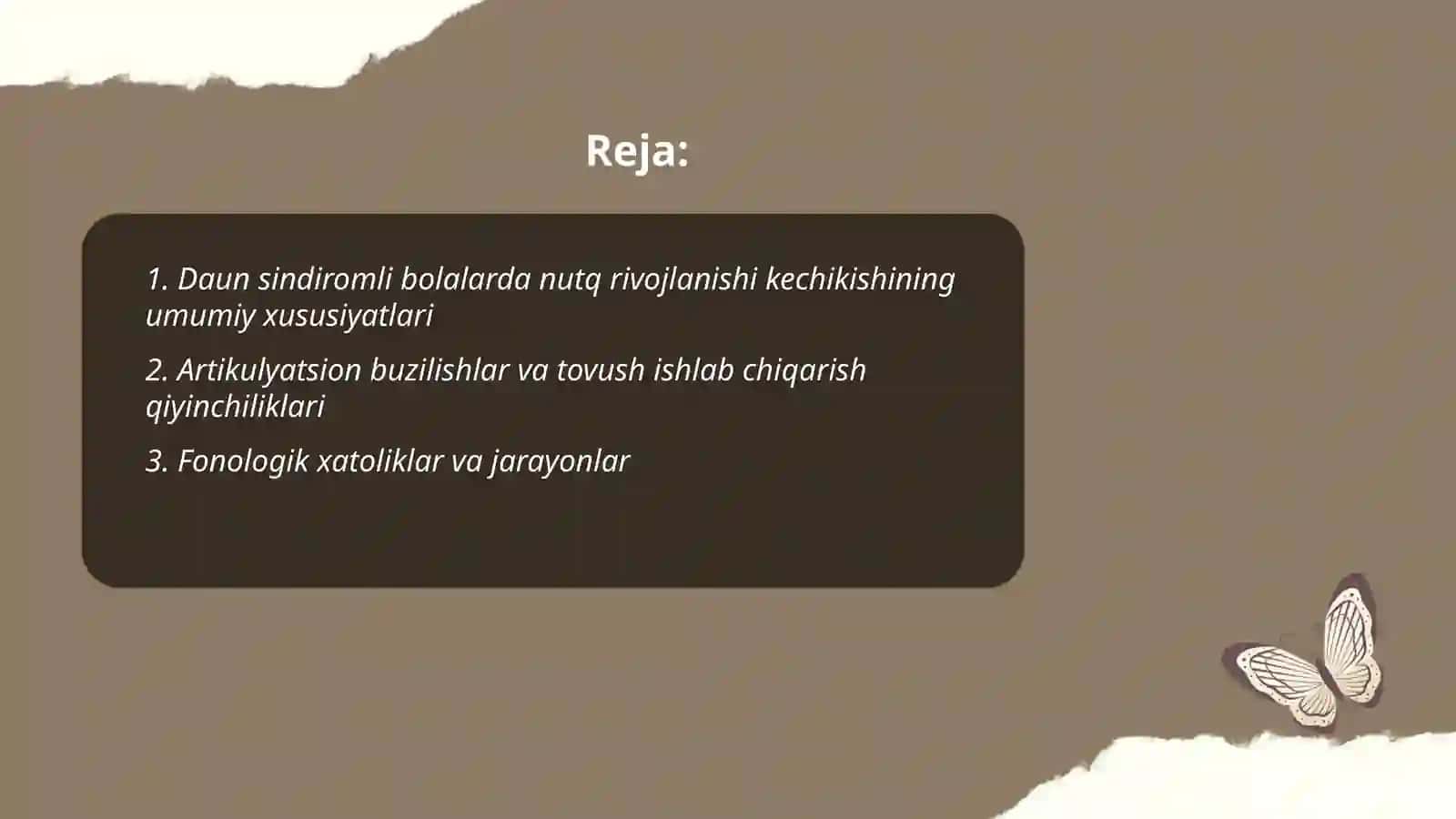 Daun sindiromli bolalar nutqining oʻziga xos xususiyatlari 2