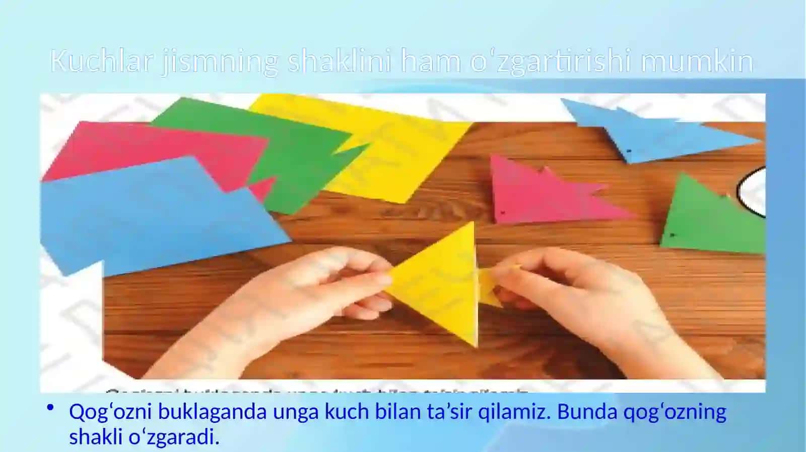 Harakatlanayotgan jismlarga taʼsir etuvchi kuchlar. 2