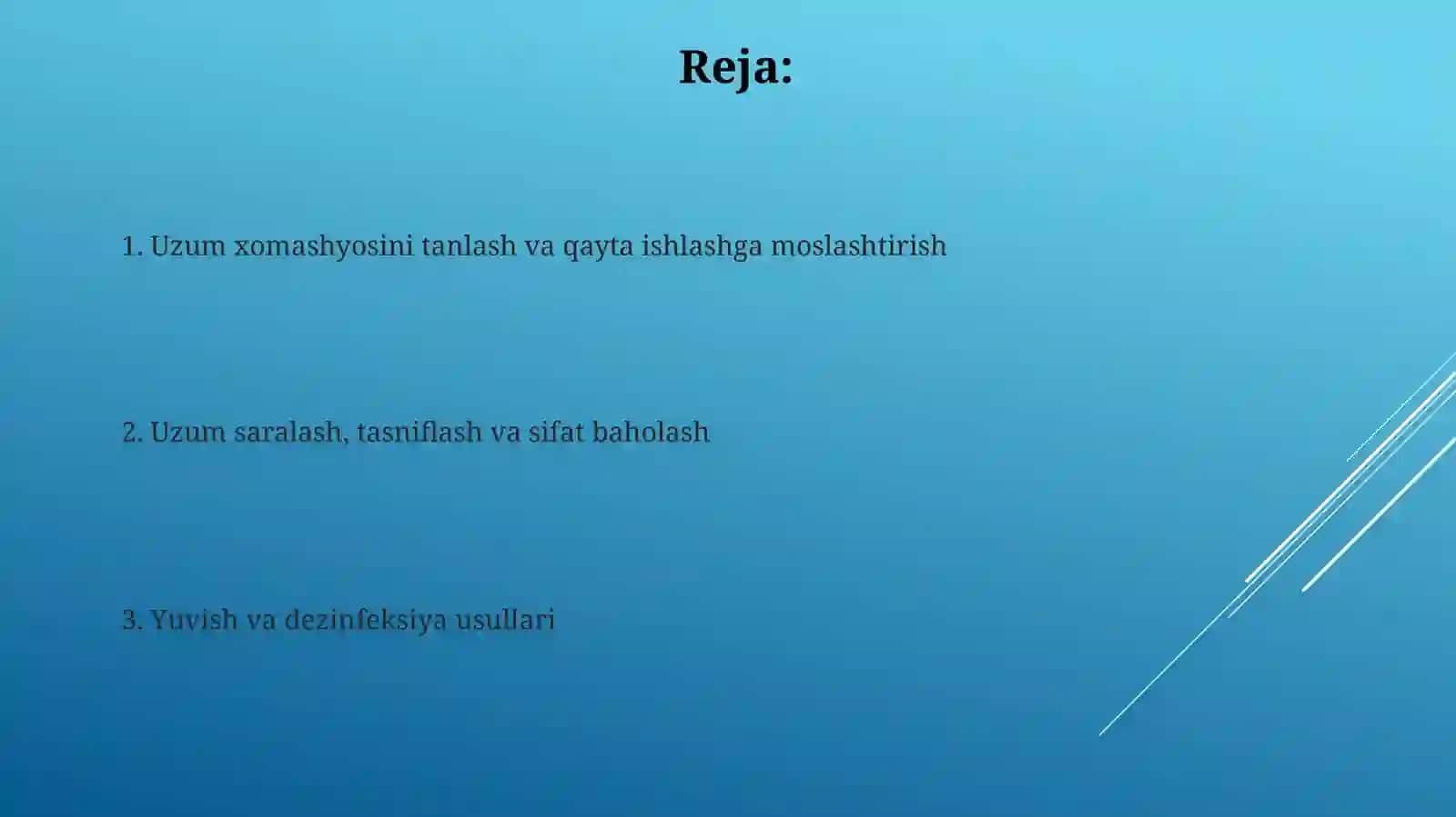 Uzumni qayta ishlash korxonalari va usullari 2